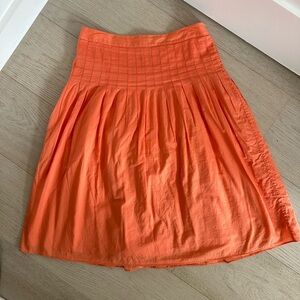 J Crew cotton pintuck skirt